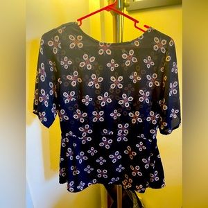 Floral peplum fit Blouse